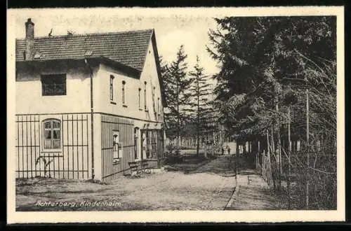 AK Achterberg / Dorfmark, Kinderheim mit Strassenpartie