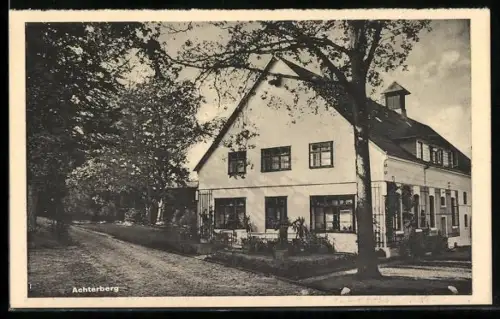AK Achterberg / Dorfmark, Strassenpartie am Gut