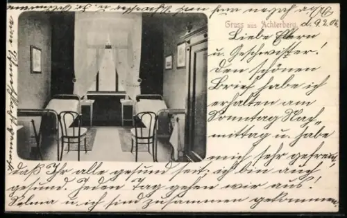 AK Achterberg / Dorfmark, Kindererholungsheim, Schlafzimmer mit Fenster