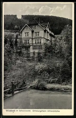AK Bad Wildbad, Erholungsheim Uhlandshöhe