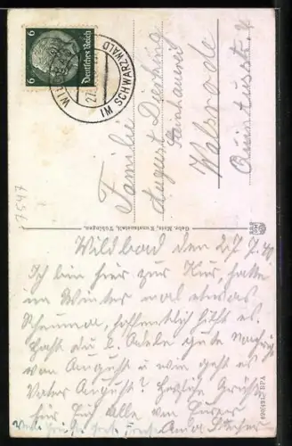 AK Bad Wildbad, Erholungsheim Uhlandshöhe