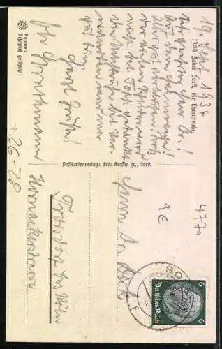 Künstler-AK Soest, Ansicht von St. Patroklus