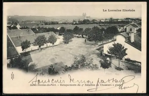AK Saint-Nicolas-du-Port, Baraquements du 4e Bataillon de Chasseurs à pied