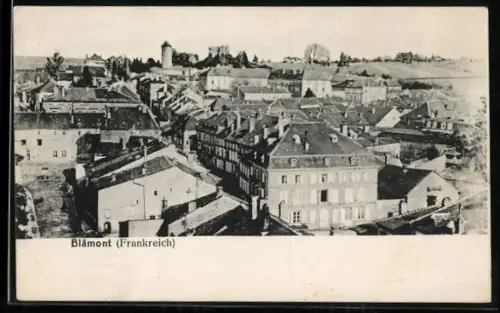 AK Blamont, Totalansicht aus der Vogelschau