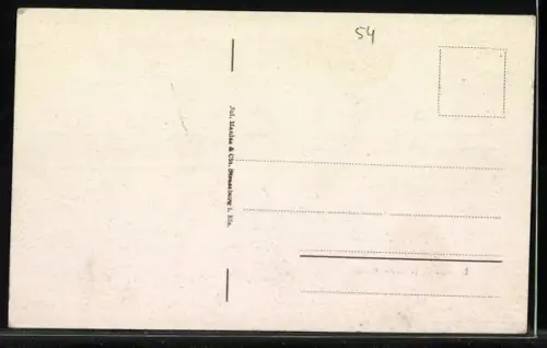 AK Blamont, Totalansicht aus der Vogelschau