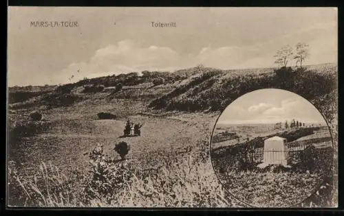AK Mars-la-Tour, Totenritt, Denkmal