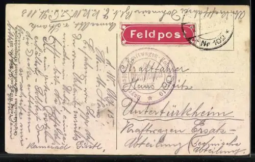 AK Pagny a. Mosel, Gesamtansicht, Brand vom 22.08. 1915