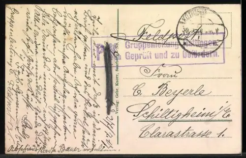 AK Blâmont, Soldat vor Burgruine