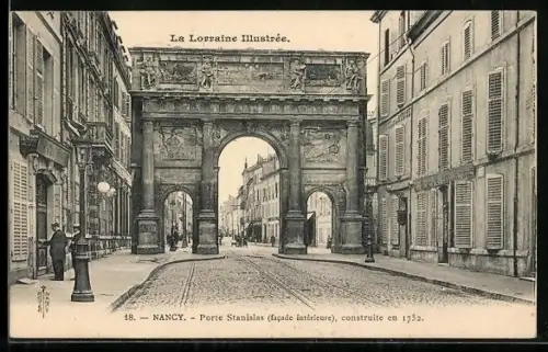 AK Nancy, Porte Stanislas, facade interieure