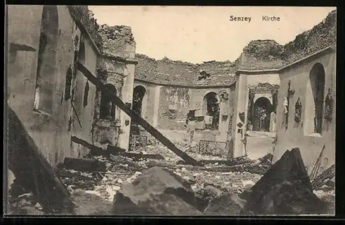 AK Sanzey, Ruine der Kirche