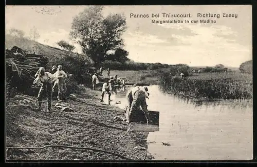 AK Pannes, Morgentoilette in der Madine