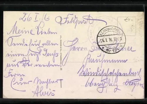 AK Halloville, Marktplatz im zerstörten Ort