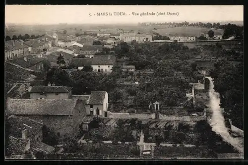 AK Mars-la-Tour, Vue generale, cote Ouest