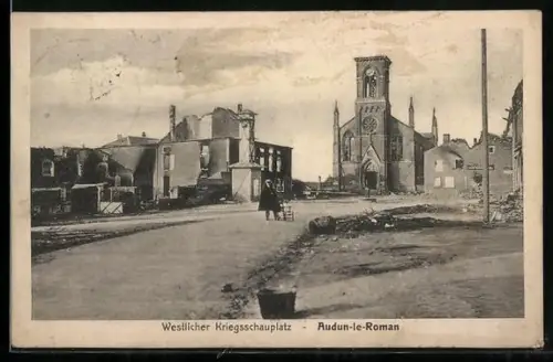 AK Audun-le-Roman, Ruinen