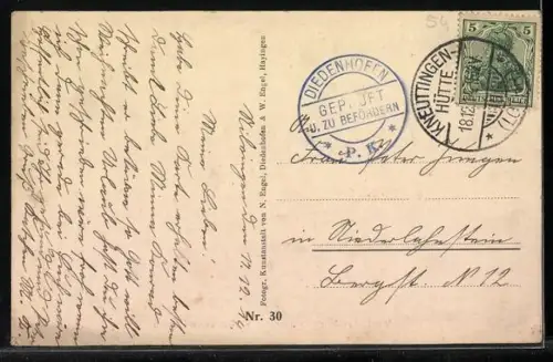 AK Audun-le-Roman, Ruinen