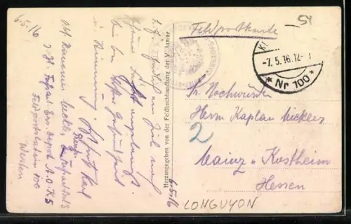 AK Longuyon, Zerstörte Häuser