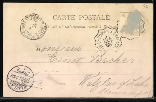 AK Audun-le-Roman, Eglise, Grande-Rue