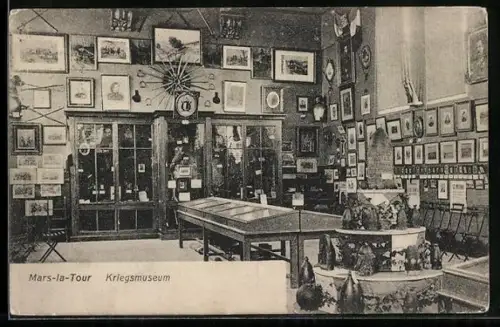 AK Mars-la-Tour, Kriegsmuseum, Innenansicht