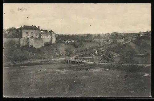 AK Jaulny, Panorama mit Brücke