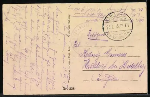 AK Toul, Gesprengte Brücke