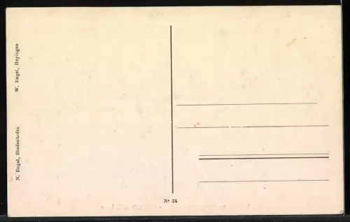 AK Villers-la-Chêvre, Westlicher Kriegsschauplatz, Ortspartie mit Soldaten