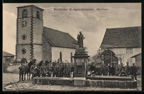 AK Montreux, Westlicher Kriegsschauplatz