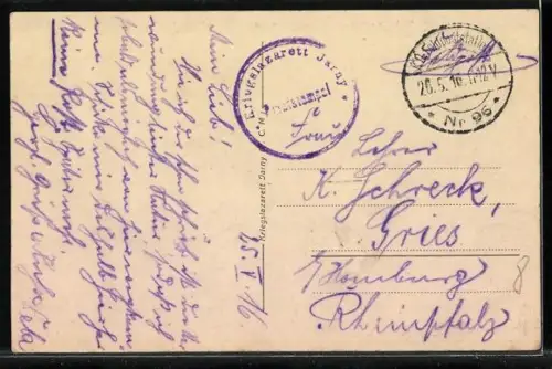 AK Jarny, Kriegslazarett