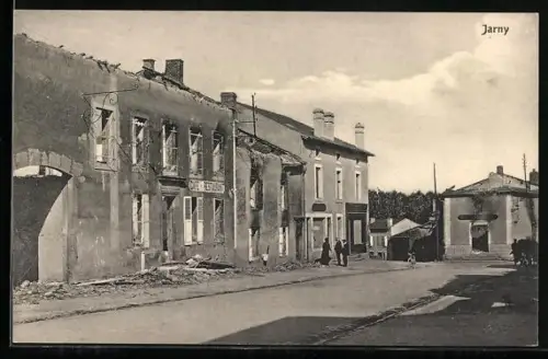 AK Jarny, zerstörtes Cafe und Restaurant