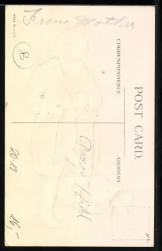 AK Weihnachtsmann mit Geschenken