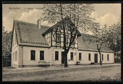 AK Brochdorf, F. Baden's Gasthaus