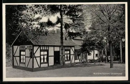 AK Hamburg-Uhlenhorst, Blick auf Waldrestaurant