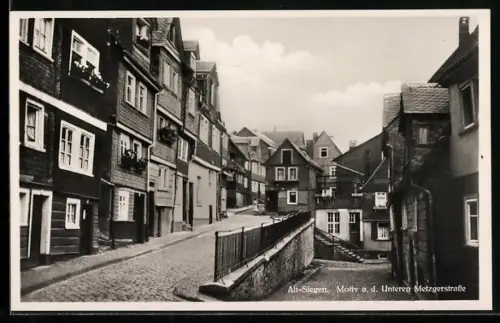 AK Siegen, Motiv a. d. Unteren Metzgerstrasse