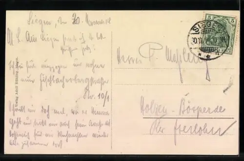 AK Siegen, Strassenbahn in der Kölnerstrasse