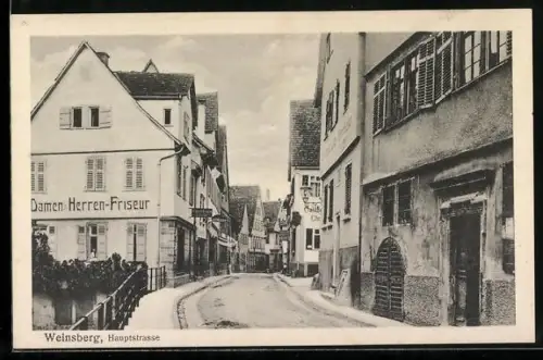 AK Weinsberg, Friseur in der Hauptstrasse