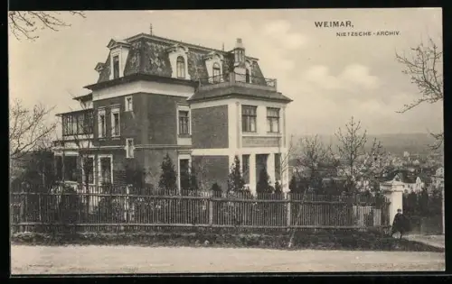 AK Weimar / Thüringen, Nietzsche-Archiv, Luisenstrasse