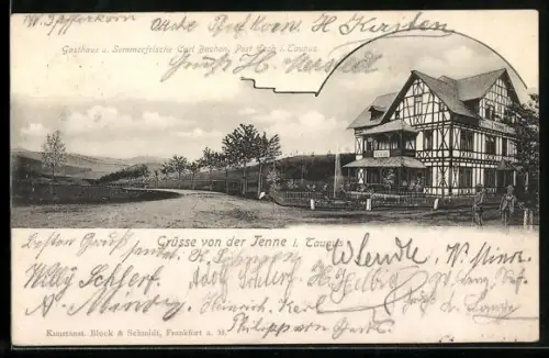 AK Tenne i. Taunus, Gasthaus u. Sommerfrische Carl Bachon
