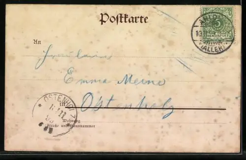 AK Ahlden a. d. Aller, Gasthaus von August Asche