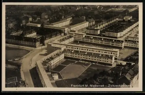 AK Frankfurt-Niederrad, Bauhaus-Siedlung, Bruchfeldstrasse