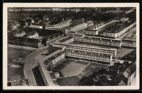 AK Frankfurt-Niederrad, Bauhaus-Siedlung, Bruchfeldstrasse