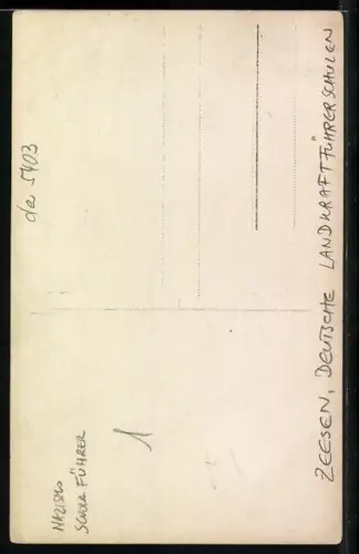 Foto-AK Zeesen, Deutsche Landkraftführerschulen