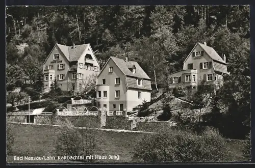 AK Bad Nassau /Lahn, Kaltbachtal mit Haus Jung und Umgebung