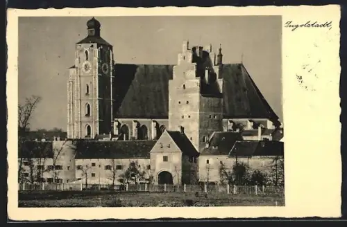 AK Ingolstadt, Teilansicht mit Kirche