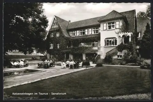 AK Katzenelnbogen, Sanatorium mit Garten