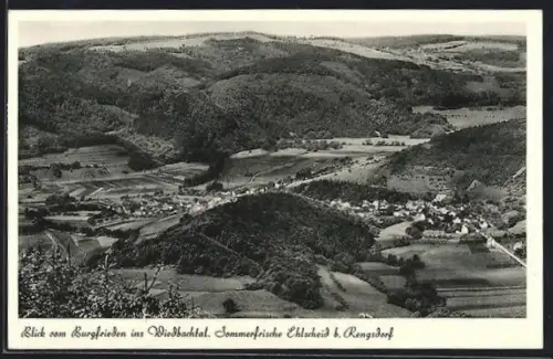 AK Ehlscheid /Rengsdorf, Blick vom Burgfrieden ins Wiedbachtal