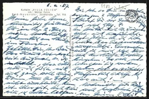 AK Bad Neuenahr, Kurheim Villa Jülich