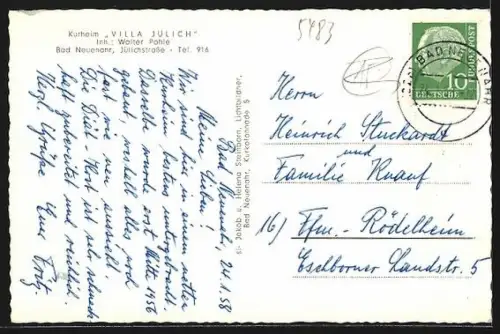 AK Bad Neuenahr, Kurheim Villa Julich