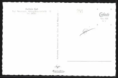 AK Bad Neuenahr, Aussenansicht vom Kurheim Esch