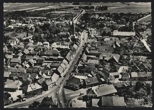 AK Elze / Leine, Gesamtansicht, Fliegeraufnahme