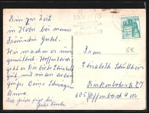 AK Köln-Heimersdorf, Spielplatz, Einkaufszentrum, Strassenpartie