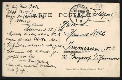 AK Solesmes /Nord, Vue des près